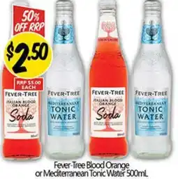 NQR Fever-Tree Blood Orange or Mediterranean Tonic Water offer