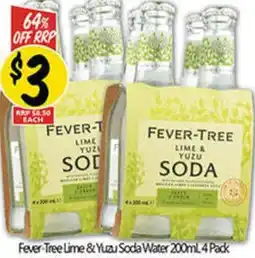 NQR Fever-Tree Lime & Yuzu Soda Water offer