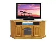 LivingStyles Lawson New Zealand Pine Timber 1 Door Corner TV Unit, 140cm offer
