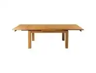 LivingStyles Martina Tasmanian Oak Timber Extensible Dining Table, 100-160cm, Wheat offer