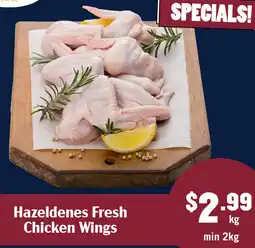 Tasman Butchers Hazeldenes Fresh Chicken Wings offer