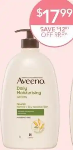 Terry White Aveeno daily moisturising lotion offer