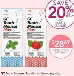 Terry White Gc tooth mousse plus mint or strawberry offer