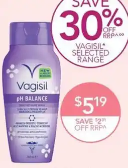 Terry White Vagisil* Intimate Wash pH Plus offer