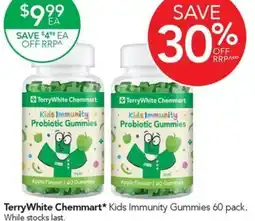 Terry White Terry White Chemmart* Kids Immunity Gummies. While stocks last. offer