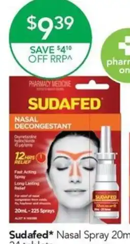 Terry White Sudafed Nasal Spray offer