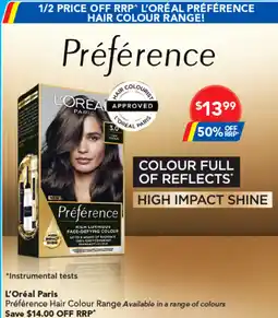 Amcal Pharmacies L Oréal Paris Préférence Hair Colour Range offer