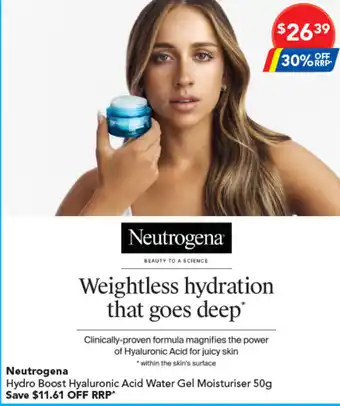 Neutrogena Hydro Boost Hyaluronic Acid Water Gel Moisturiser