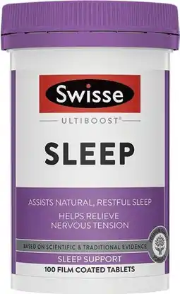 Amcal Pharmacies Swisse Ultiboost Sleep 100 Tablets offer