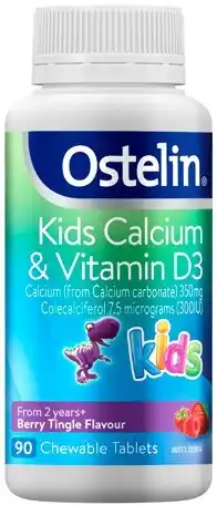 Amcal Pharmacies Ostelin Kids Calcium & Vitamin D3 90 Chewable Tablets offer