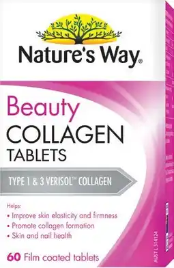 Amcal Pharmacies Nature’s Way Beauty Collagen 60 Tablets offer