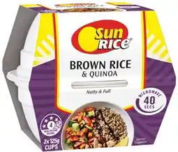 IGA SunRice Microwave Brown Rice & Quinoa Cups offer