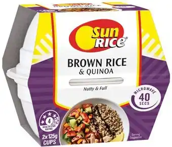 IGA SunRice Microwave Brown Rice & Quinoa Cups offer