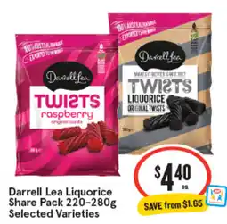 IGA Darrell Lea Liquorice Share Pack offer