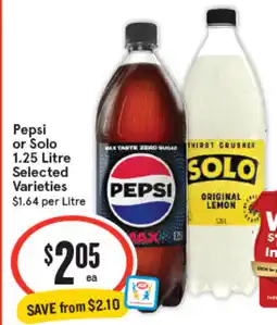 IGA Pepsi or Solo offer