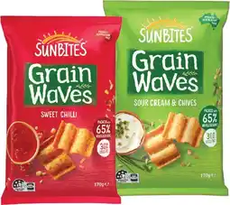 IGA Sunbites Grain Waves Wholegrain Chips Selected Varieties offer