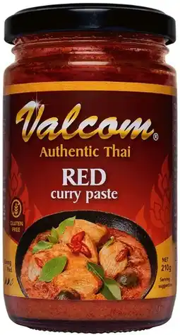 IGA Valcom Authentic Thai Cooking Paste 210‑230g Selected Varieties offer