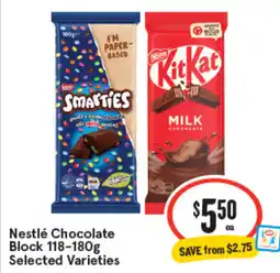 IGA Nestlé Chocolate Block offer