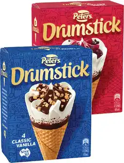 IGA Peters Drumstick 4 Pack or Minis 6 Pack Selected Varieties offer