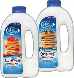 IGA White Wings Pancake Mix 325‑350g Selected Varieties offer