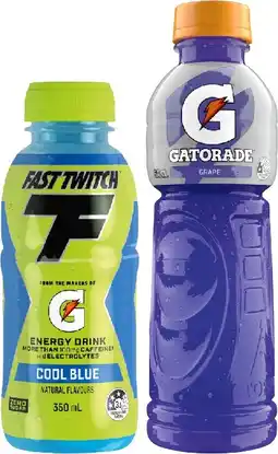 IGA Gatorade, G‑Active Electrolyte Water 600mL or Fast Twitch 350mL Selected Varieties offer
