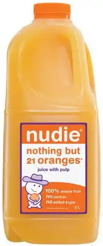 IGA Nudie Orange Juice with Pulp or Pulp Free 2 Litre offer