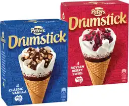 IGA Peters Drumstick 4 Pack or Mini 6 Pack Selected Varieties offer