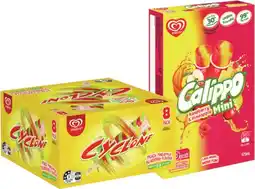 IGA Streets Cyclone Ice Block 8 Pack or Calippo Mini 10 Pack offer