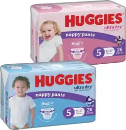 IGA Huggies Nappy Pants Selected Varieties offer