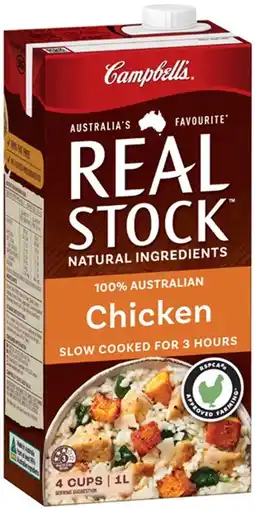 IGA Campbell’s Real Stock Selected Varieties offer