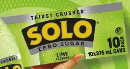 IGA Solo, Pepsi or Schweppes 10x375mL Selected Varieties offer