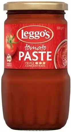 IGA Leggo’s Tomato Paste Selected Varieties offer