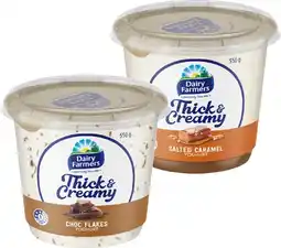 IGA Dairy Farmers Thick & Creamy Yoghurt 550‑600g Selected Varieties offer