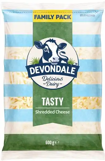IGA Devondale Shredded Cheese Family Pack Selected Varieties offer