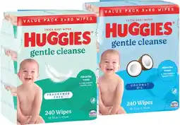 IGA Huggies Baby Wipes 3 Value Pack Selected Varieties offer