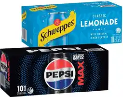 IGA Pepsi, Solo or Schweppes Infused Natural Mineral Water 10x375mL Selected Varieties offer