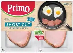 IGA Primo Twin Pack Short Cut Bacon, Middle Bacon 500g or Streaky Bacon 430g offer