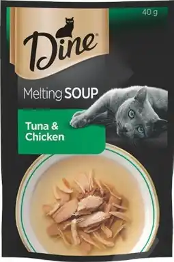 IGA Dine Melting Soup Cat Food Selected Varieties offer