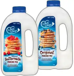 IGA White Wings Pancake Mix 325‑350g Selected Varieties offer