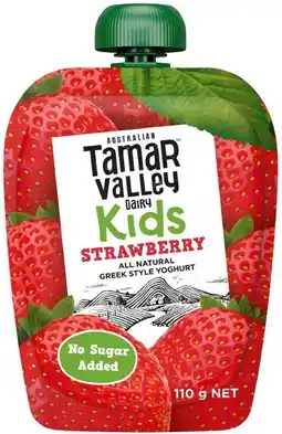 IGA Tamar Valley Kids Greek Yoghurt Selected Varieties offer