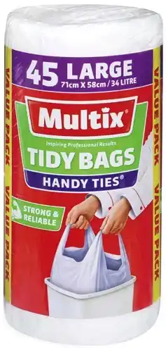 IGA Multix Bags Handy Ties Large Tidy Bags offer