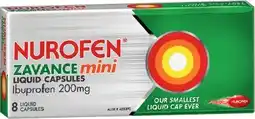 IGA Nurofen Zavance Mini Ibuprofen 200mg Liquid Capsules offer