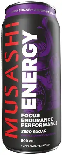 IGA Musashi Energy Drink Selected Varieties offer