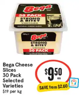 IGA Bega Cheese Slices offer