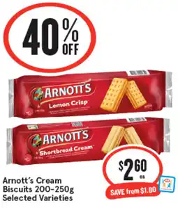 IGA Arnotts Cream Biscuits offer