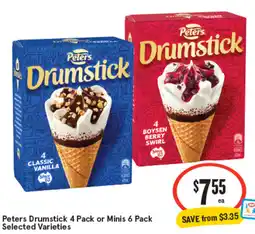 IGA Peters Drumstick or Minis offer