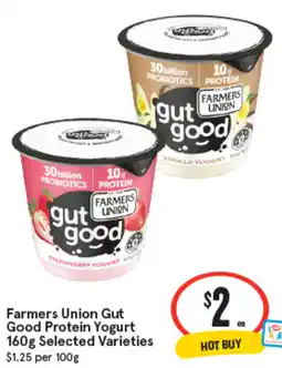 IGA Farmers Union Gut Good Protein Yogurt offer