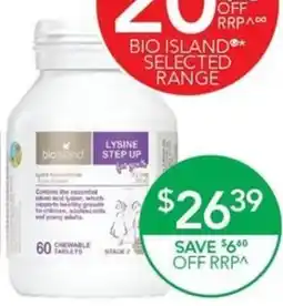 Terry White Lysine Step Up for Youth 60 chewable tablets offer