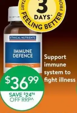 Terry White Ethical Nutrients Immune Defence 60 capsules offer