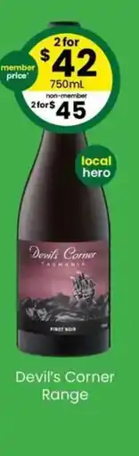 The Bottle O Devil's corner range offer